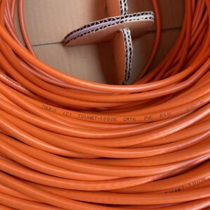 CAT6 UTP 4P TSUNET-1000E AWG24-4P LANケーブル 300m 橙 通信興業 【未使用 開封品】 ■K0044691の画像9