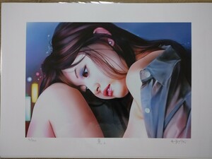 Art hand Auction Modern prints, women's paintings, Hiroshi Sato, genuine work, Kaoru 2, 5/100, Painting, Ukiyo-e, Prints, Portrait of a beautiful woman