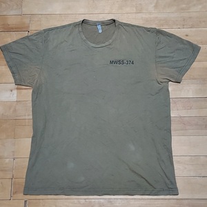 ∞琉球米軍∞米軍放出品第374海兵航空団支援飛行隊TシャツLサイズ