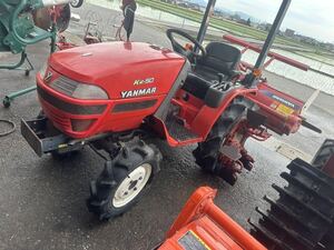 Yanmar Tractor 4WD Power steering 自動水平 ディーゼル ロータリーKe-50。使用hours525h