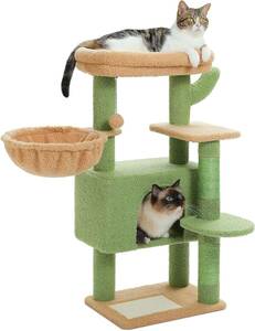  green PAWZ Road cat tower Mini .. put cactus cat tower slim compact space-saving stylish ...