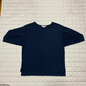 【THE SHOP TK】紺色 半袖 カットソー Tシャツ