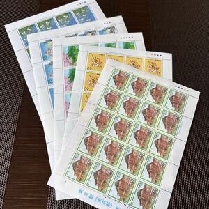 288) Furusato Stamp Tokyo 1~5 62 jpy stamp 20 sheets 4 seat 41 jpy stamp 20 sheets 1 seat 