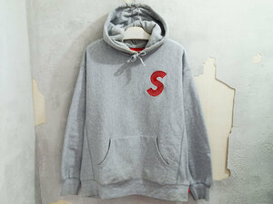 L サイズ Supreme S Logo Hooded Sweatshirt パーカー スウェット フーディー スモールボックス Sロゴ グレー 20AW シュプリーム F