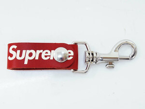 Supreme Leather Key Loop レザー キーループ キーホルダー ロゴ Red レッド 赤 シュプリーム FT