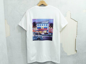 新品 CHALLENGER MOON Equipped HRCS 2023限定 PICTURE TEE Tシャツ ピクチャー ロゴ M 白 ホワイト WHITE MOONEYES チャレンジャー F