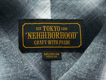 NEIGHBORHOOD B&C / C-SHIRT SS 半袖 オンブレチェック シャツ 20SS 黒 ブラック BLACK M ネイバーフッド F_画像3