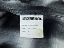 NEIGHBORHOOD B&C / C-SHIRT SS 半袖 オンブレチェック シャツ 20SS 黒 ブラック BLACK M ネイバーフッド F_画像4