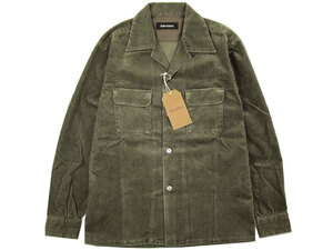 新品 SC SubCulture CORDUROY SHIRT コーデュロイシャツ M オリーブ OLIVE 2 サブカルチャー F