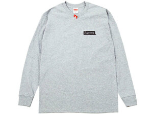 希少 新品 Supreme Sacred Unique L/S Tee 長袖 Tシャツ ロンT ロングスリーブ ボックスロゴ BOX LOGO M グレー 灰 Grey シュプリーム F