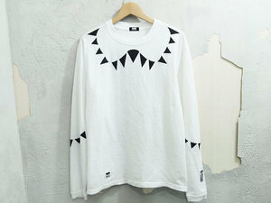 RATS L/S TEE 長袖 Tシャツ ロンT ロングスリーブ FANG 牙柄 白 ホワイト WHITE M ラッツ WAY OF LIFE F