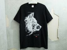 美品 L サイズ Supreme Yohji Yamamoto Scribble Wolf Tee Tシャツ ウルフ 黒 ブラック Black ヨウジヤマモト 山本耀司 シュプリーム F_画像1