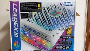 ★SUPERFLOWER PC電源ユニット LEADEX III GD ARGB 850W ホワイト 80PLUS GOLD認証★