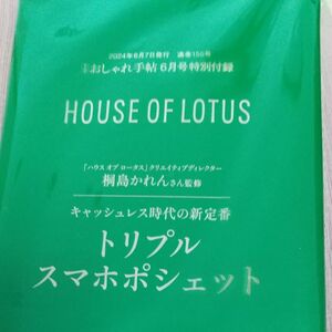 トリプル スマホポシェット おしゃれ手帖 桐島かれん 付録