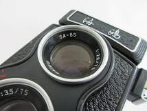 (6-43)海鴎 二眼レフカメラ 4A103-73103 HAIOU SA-85 75mm F2.8/75mm F3.5_画像8