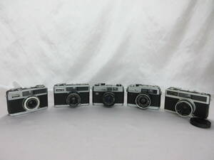 (9-37)FUJICA/フジカ COMPACT35/GA/COMPACT35/DATE/HALF/5台まとめて 動作未確認の為、ジャンク扱い