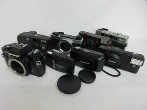 (1-46)OLYMPUS/オリンパス OM40,XA2,C-35DA-2,AFL,IZM220,C-AF,i zoom75,mju, ジャンクカメラ8台まとめて