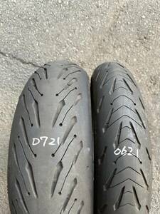 中古タイヤ　ミシュラン　ROAD5　ロード5　120/70ZR17+180/55ZR17　ツーリングラジアル　　MT09/07　ＣＢ1300　トレーサーGT