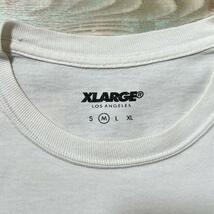 Xlarge エクストララージ Tシャツ 刺繍ロゴ レインボー M 白 スケーター SK8 ストリート_画像8