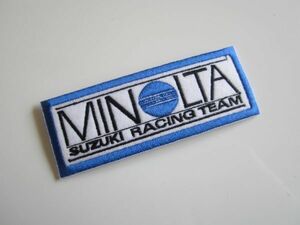 MINOLTA ミノルタ SUZUKI RACING TEAM 鈴木 レーシングチーム ワッペン/自動車 バイク スポンサー Z02