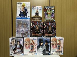 ONEPIECE ワンピース dxf フランキー お玉 THE 出航 ナミ コアラ ニコ・ロビン サボ ワールドコレクタブル サンジ ゼフ 等 10個セット