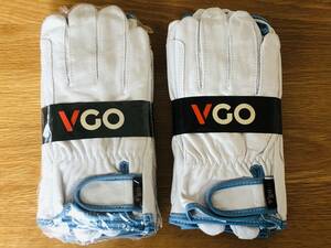 VGO cow leather gloves glove L size 6. set 