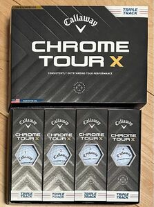 Callaway キャロウェイ CHROME TOUR X クロムツアーX 24 TRIPLE TRACK ゴルフボール 1ダース