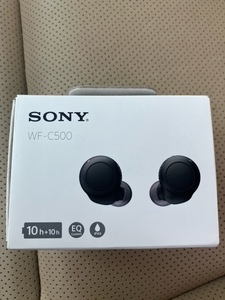 ■最終処分6000円スタート■SONY ワイヤレスヘッドホン　WF-C500（B）　未開封　未使用　