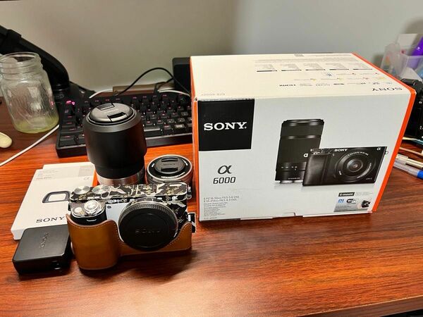 ミラーレス一眼 sony a6000 レンズ2本おまけ付