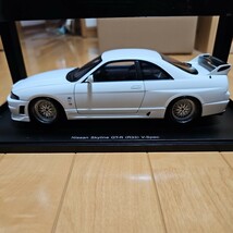 1/18オートアートGT-R R33 VSPEC マットホワイト_画像5