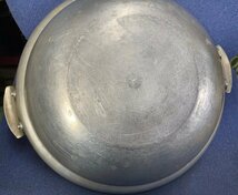 ◇昭和レトロ　アルミ製　両手鍋　直径約30㎝　水炊き　鍋料理いろいろ　中古_画像6