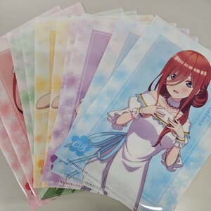 五等分の花嫁セブンイレブンキャンペーン A5クリアファイル 2コンプ 全5種2セット 10枚