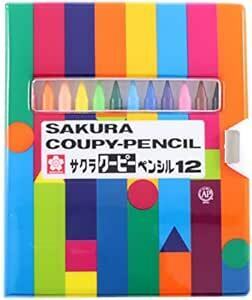 サクラクレパス クーピー ペンシル 12色 ソフトケース入り FY12-R