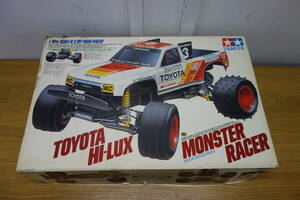 TAMIYA 1/10 electric RC Toyota Hilux Monstar Racer radio-controller TOYOTA HI-LUX MONSTER RACER not yet constructed present condition goods control ZI-120