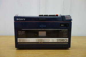 SONY WA-55 2BAND ステレオ カセットコーダー 通電可 ソニー ラジオ 中古 ジャンク品 管理ZI-60