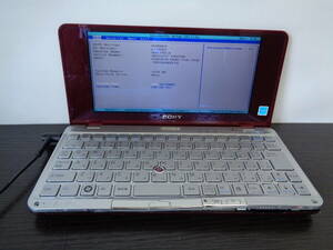 SONY VAIO VGN-P50 PCG-1Q5N WinXP/Atom プロセッサー Z520/1GB BiosOK 破損あり ジャンク品 部品どりに 管理N253