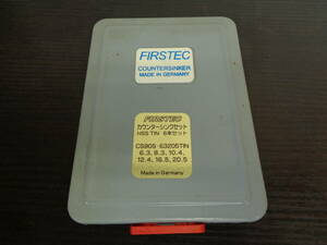 超硬エンドミル FIRSTEC カウンターシンクセット HSSTIN 6本セット CS90S-63205TIN 管理ZI-LP-131