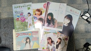 堀江由衣 アニカン 声優 アイドル きゃらびぃ アニメイト 声優グランプリ アニメロミックス チラシ