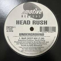 HEAD RUSH UNDERGROUND emotive records トラックリスト詳細に関しては写真画像にてご確認下さい。_画像2