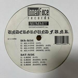 UNDERGROUND F.U.N.K. ALL 4 ONE G-RIDE HIPHOP 