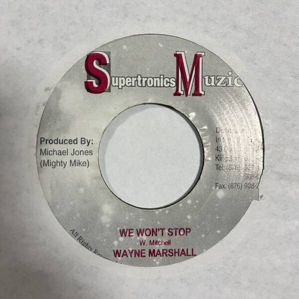 WAYNE MARSHALL WE WON'T STOP REGGAE