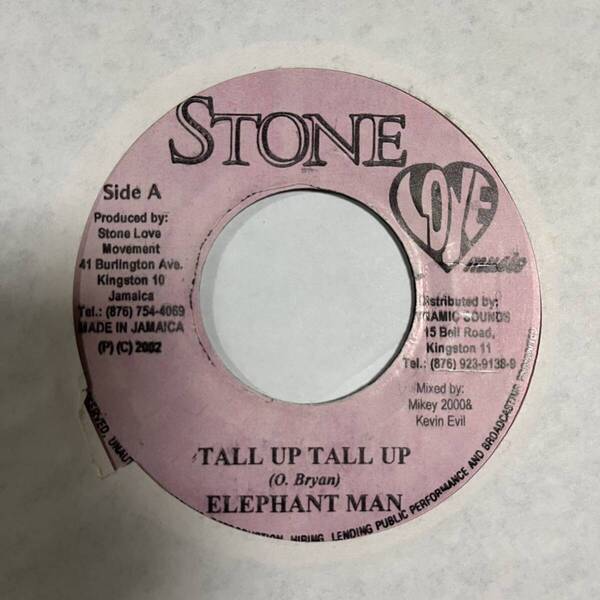 ELEPHANT MAN TALL UP TALL UP LEFT SIDE RIDDIM REGGAE