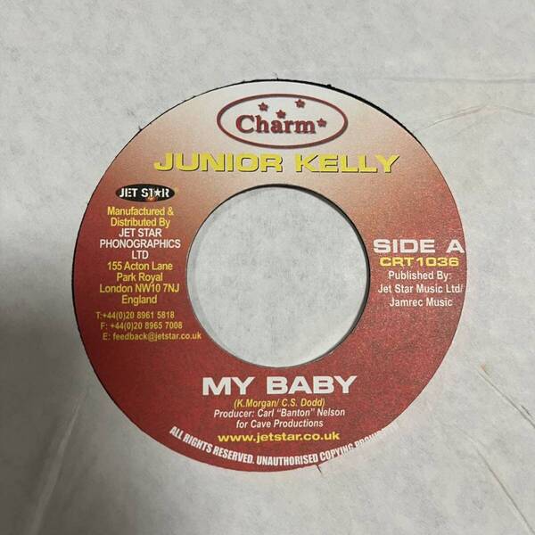 JUNIOR KELLY MY BABY CAVE CREW REGGAE