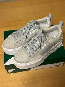 [ new goods * box attaching * free shipping ]PUMA Puma meiz patchwork lady's sneakers thickness bottom 23.5cm