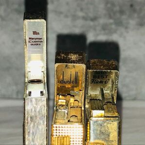 ht2001【60】//ライターまとめて 喫煙具 シルバー ゴールドカラー dunhill ダンヒル Maruman マルマン ZAIMAの画像7