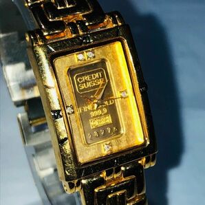 sn2010【PK】//インゴット付き 腕時計 レディース ゴールド FINE GOLD 999.9 1g FK-929-C ingotの画像2