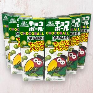 【6箱】森永製菓 チョコボール でっかいパック 宇治抹茶 77gｘ6個