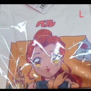 新品 ディズニー MANGAプリンセス Tシャツ L 漫画 美女と野獣 ベル マンガ