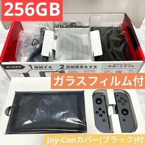 新型☆Nintendo Switch 本体 256GB グレー 箱・付属品付 