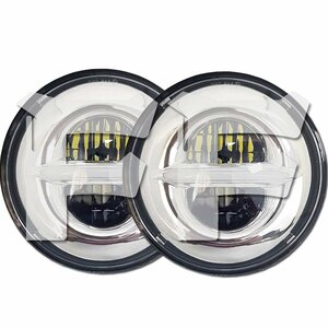 JEEP JK TJ LJ ジムニー ハマーH2 トヨタ DOT認定品 LED ヘッドライト 7インチ HI.Low切替式.DRL.ウインカー 2個 MS-1079D 新品